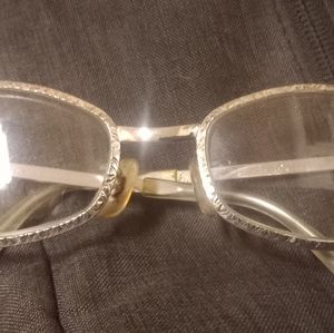 Sterling silver frame glasses